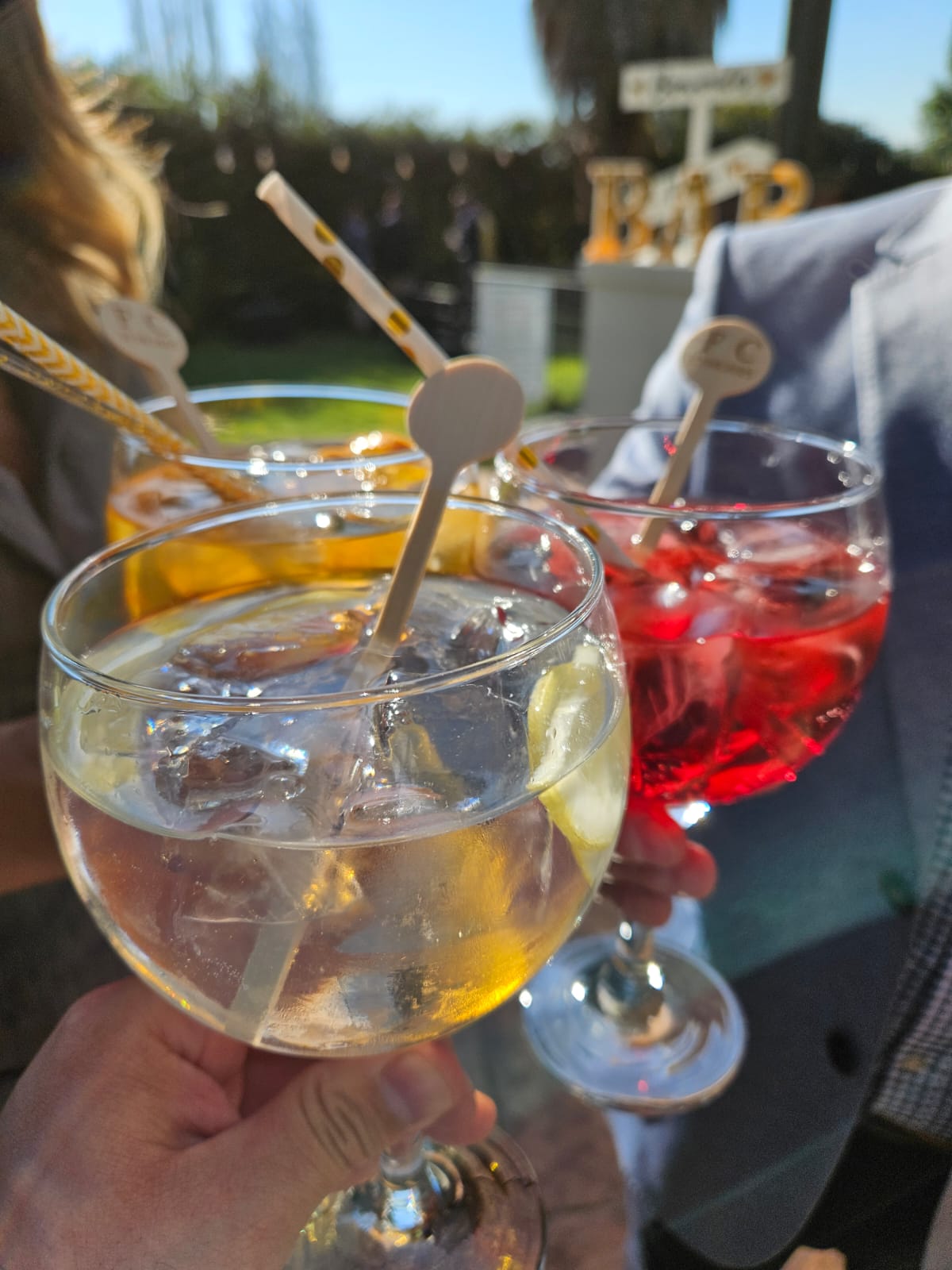 Brindis con cócteles Gin Refugio